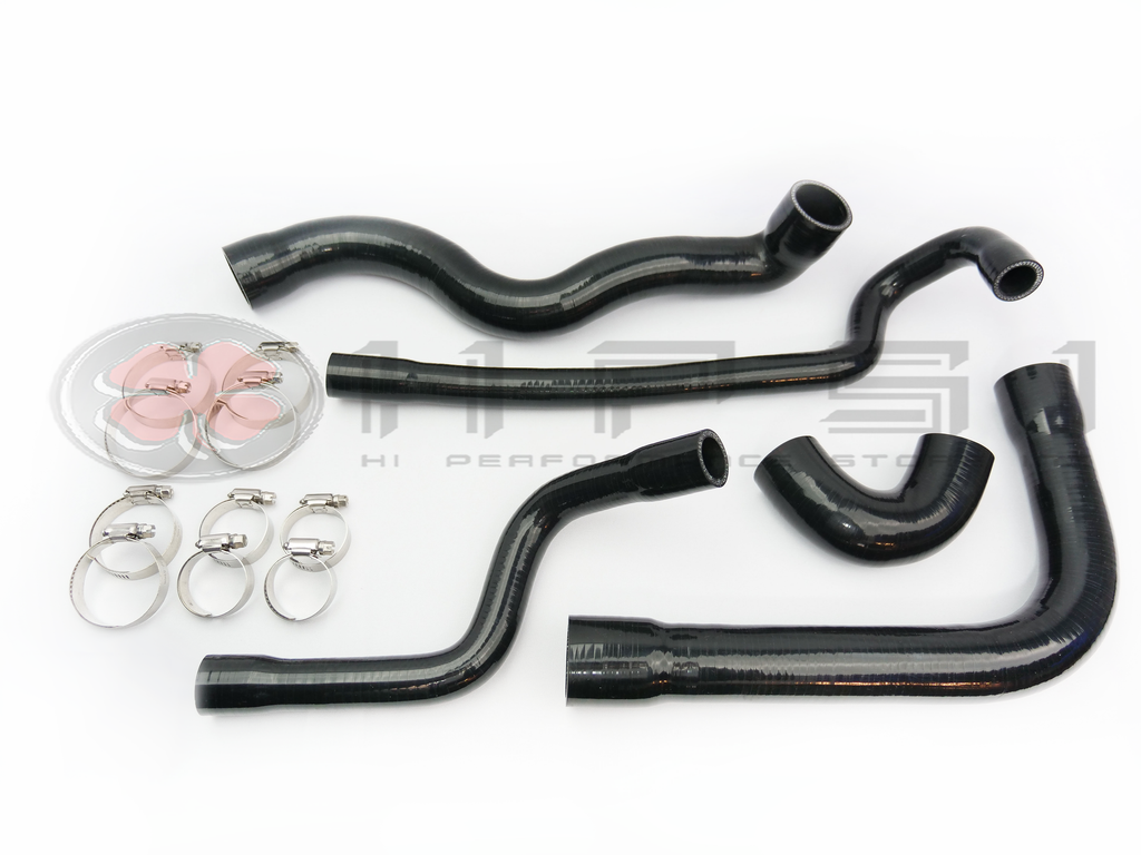 BMW 533i Silicone Radiator Hose Kit E28 1983-1984 (5 hoses and 10 stainless steel clamps)