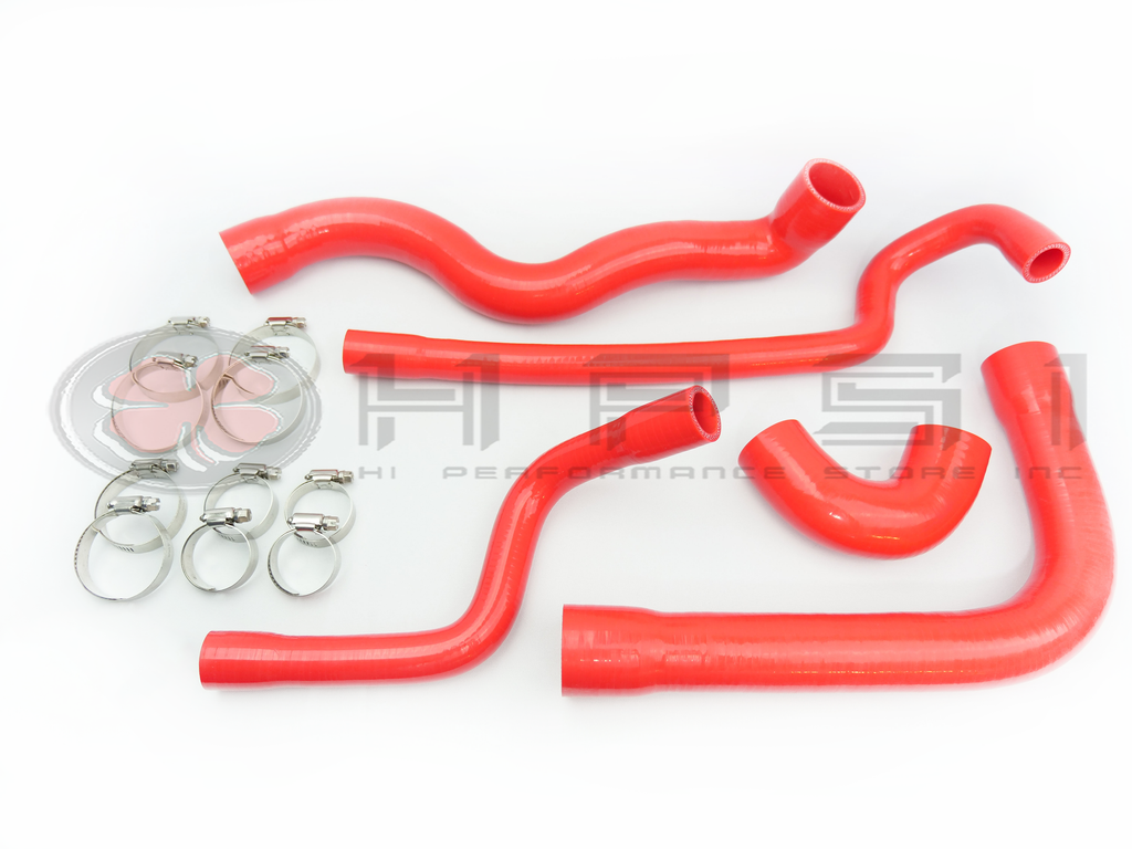 BMW 533i Silicone Radiator Hose Kit E28 1983-1984 (5 hoses and 10 stainless steel clamps)
